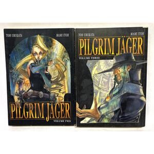 Lot of 2 Manga Anime Books - Pilgrim Jager Volumes 2 and 3 - Reading Copies